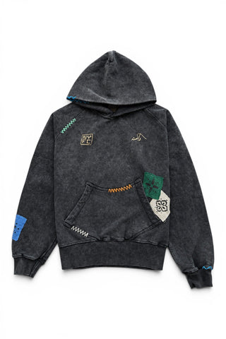 NYC Match Day Acid Wash Hoodie