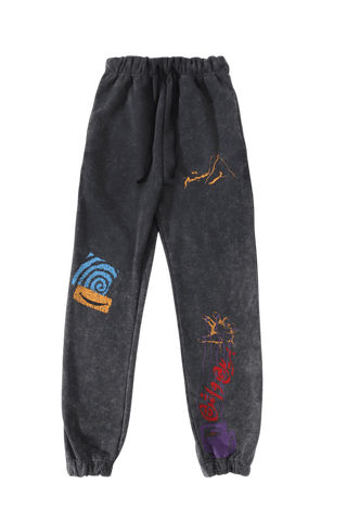 "BRAIN WASH" GREY SWEATPANTS
