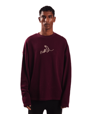 "FOREVER FOREST" MAROON FULL SLEEVE T SHIRT