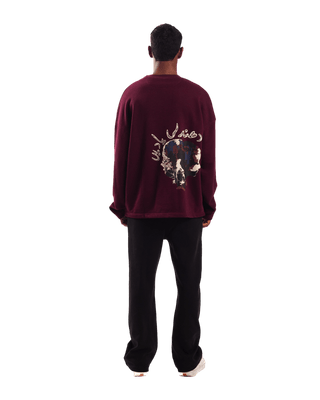 "FOREVER FOREST" MAROON FULL SLEEVE T SHIRT