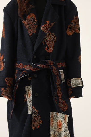 HAND BLCOK PRINT PATCHWORK LONG COAT