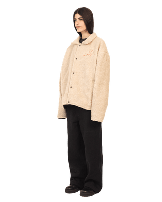 BEIGE SHERPA JACKET