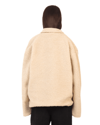 BEIGE SHERPA JACKET