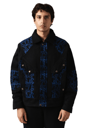 Blue trace denim jacket
