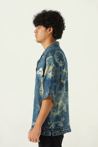 "MITHI" HAND DYED BUTTON DOWN