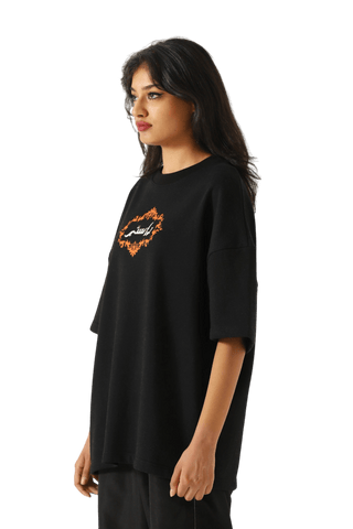 "PIT OF DEATH" SCREEN PRINTED BLACK T SHIRT