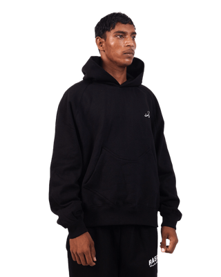 BLACK LOGO HOODIE (v2)