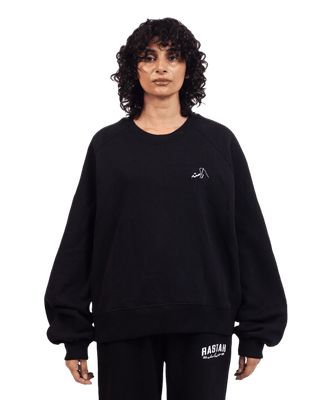 BLACK LOGO SWEATSHIRT (v2)