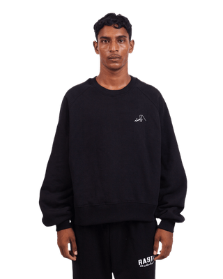 BLACK LOGO SWEATSHIRT (v2)