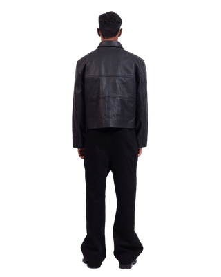 APPLIQUÉD LEATHER JACKET