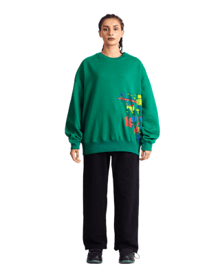 "MONEYBALL" GREEN SWEATSHIRT