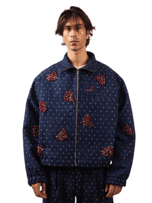 Brooklyn rose embellished bomber