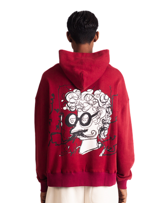 "ROOSEVELT" RED HOODIE