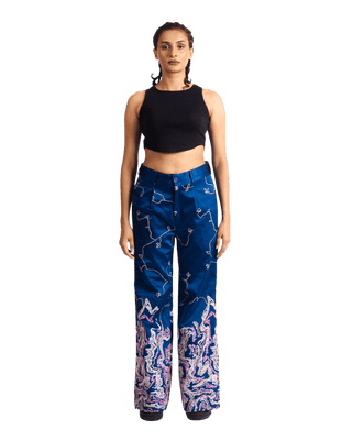 "TILLA" SILK TROUSERS