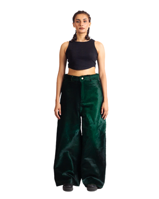 "EMBER RELIC" LEATHER TROUSERS