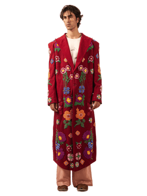 Bazm-E-Gul embellished coat