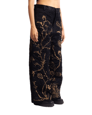 "GOLDEN" SILK BLOCKPRINT TROUSERS