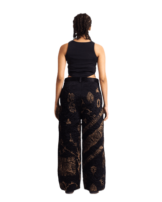 "GOLDEN" SILK BLOCKPRINT TROUSERS