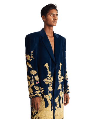 "GOLDEN PEACOCK" LONG COAT