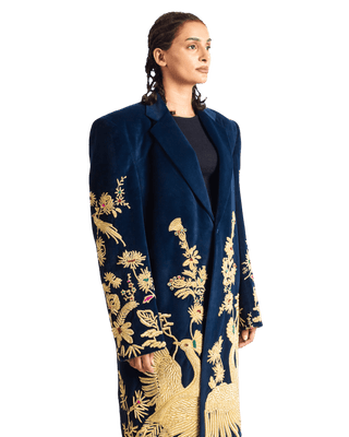 "GOLDEN PEACOCK" LONG COAT