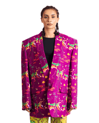 "NEON ODYSSEY" BLAZER