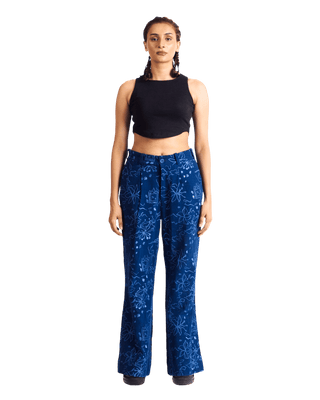 "WALLFLOWER" KHADDAR PANTS