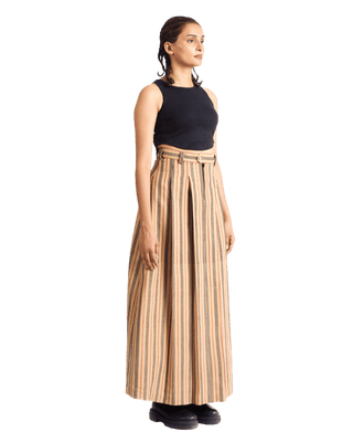 "SUNSET STRIPES" MAXI SKIRT