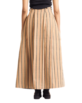 "SUNSET STRIPES" MAXI SKIRT