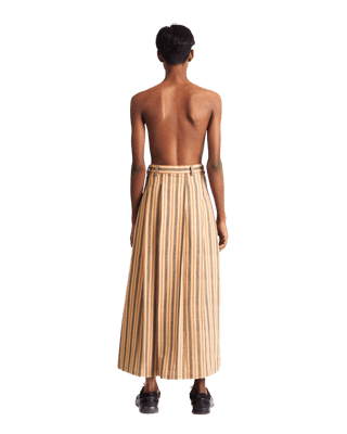 "SUNSET STRIPES" MAXI SKIRT