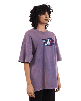 "Lost in Time" Acid Washed Oversized T-Shirt