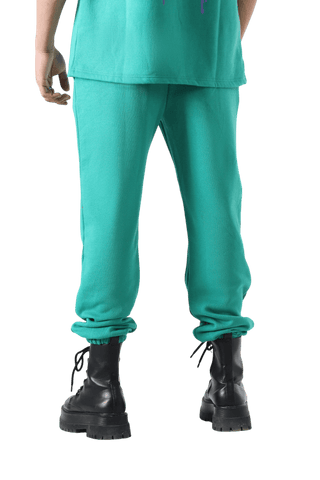 "THE INTROSPECTIVE VAMPIRE" SEA GREEN SWEATPANT