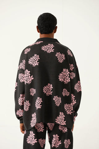 "jasmine garden" knit sweatshirt