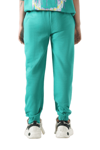 "THE INTROSPECTIVE VAMPIRE" SEA GREEN SWEATPANT