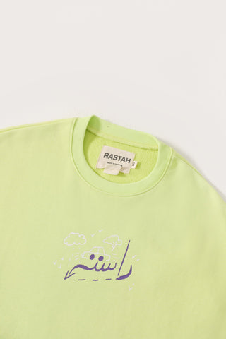 "mehran" pistachio crop top