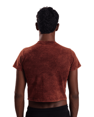 "BURNT SIENNA" CROPPED T-SHIRT