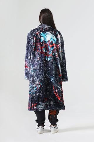 ABSTRACT GRAFFITI LONG COAT