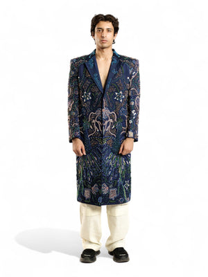 The lumina embellished long coat