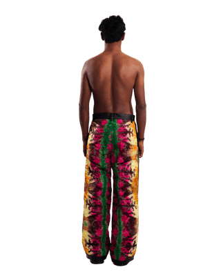 "TRIPPIN ON A SUNDAY" HAND DYED SILK TROUSERS