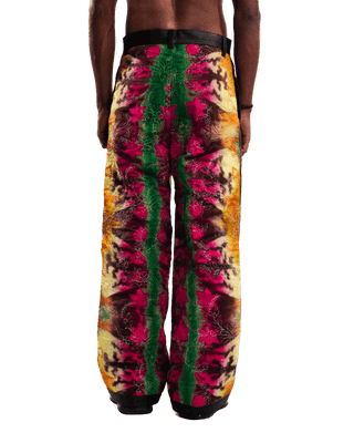 "TRIPPIN ON A SUNDAY" HAND DYED SILK TROUSERS