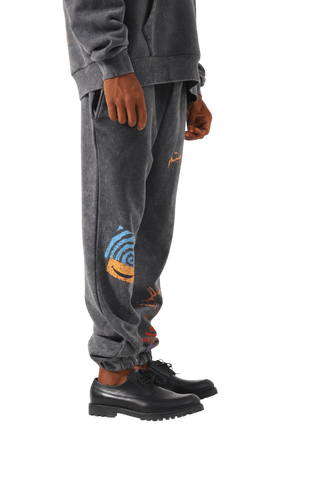 "BRAIN WASH" GREY SWEATPANTS