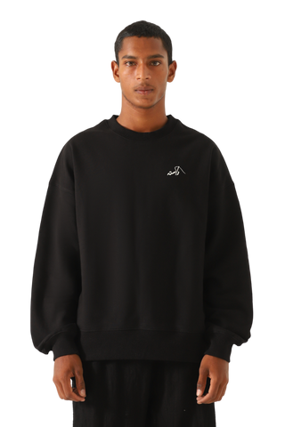 black logo sweatshirt (v1)