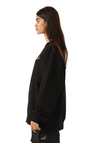 black logo sweatshirt (v1)