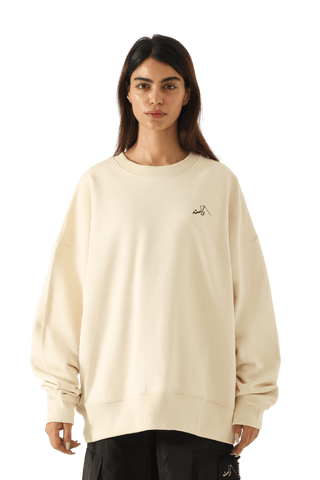 beige logo sweatshirt (v1)