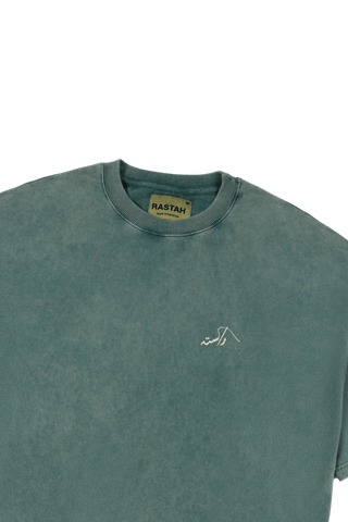 WASHED TEAL MADE IN PAK T-SHIRT (v2)