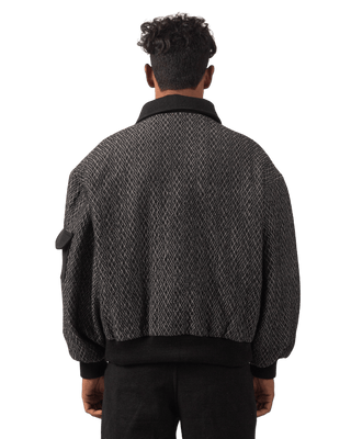 CLASSIC DIAMOND WEAVE BOMBER