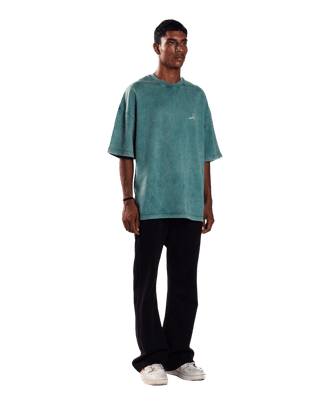 WASHED TEAL MADE IN PAK T-SHIRT (v2)