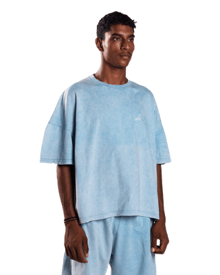 SKY BLUE MADE IN PAK T-SHIRT (v2) (ACID WASH)