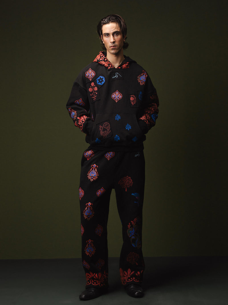 BLACK KALAMKAAR HOODIE (V7)