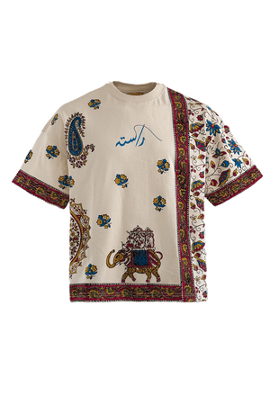 "Emperors circus" hand block print T-shirt