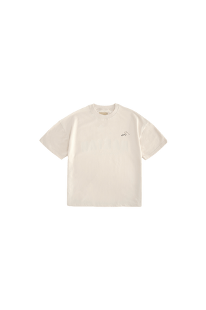 Beige logo T-shirt (V1)